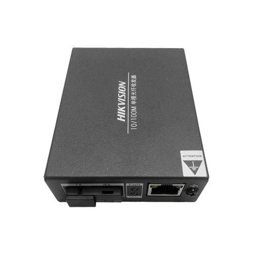 海康威视百兆光纤收发器ds3d01aedf单模双纤发送接收光端机sc